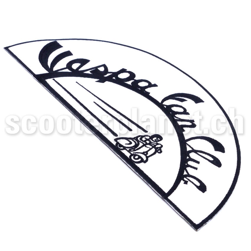 Alternative view of Aufnäher "Vespa Fan Club" Gross, mit Vespa-Männchen (Weiss)
