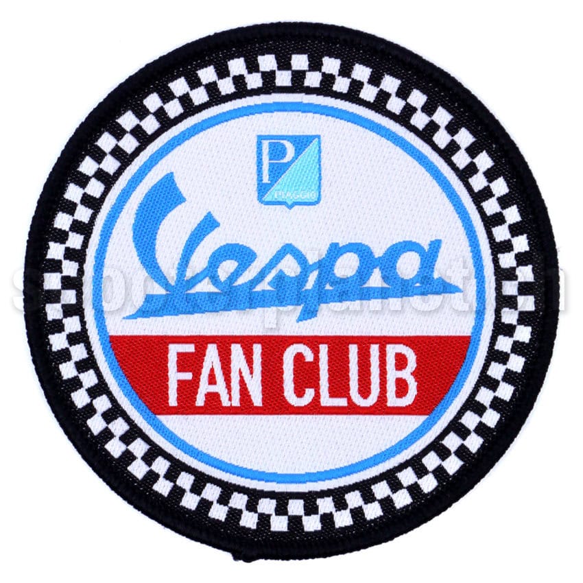 Aufnäher rund "Vespa Fan Club" Service, mit 2-tone Kreis
