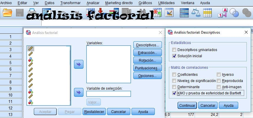 Análisis Factorial con SPSS