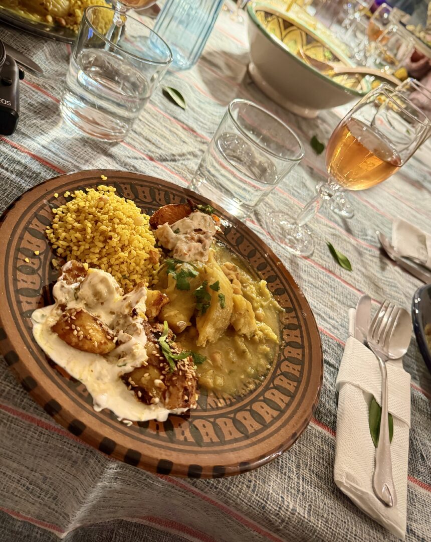 Vegetarian Meal in Tunisia in Cap Bon, Villa Ma-Amoura