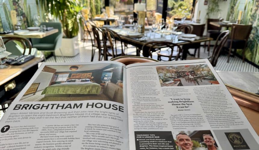 Brightham House Featured in AA Quality Matters: B&B Near Salcombe