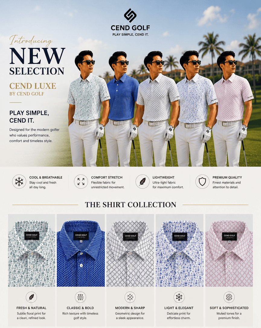 CEND GOLF MEN T-SHIRT (LUXE EDITION)