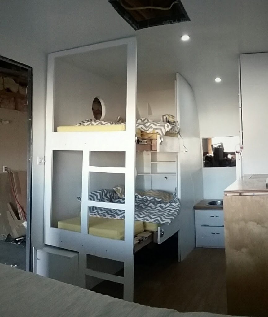 and adult size bunks!