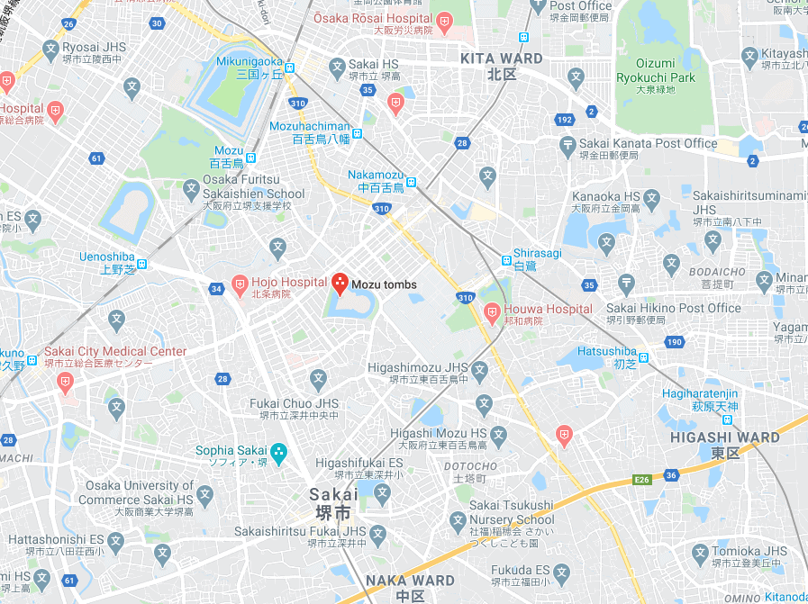 Mozu Mezarları google maps