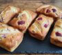 Gâteaux moelleux nectarines framboises