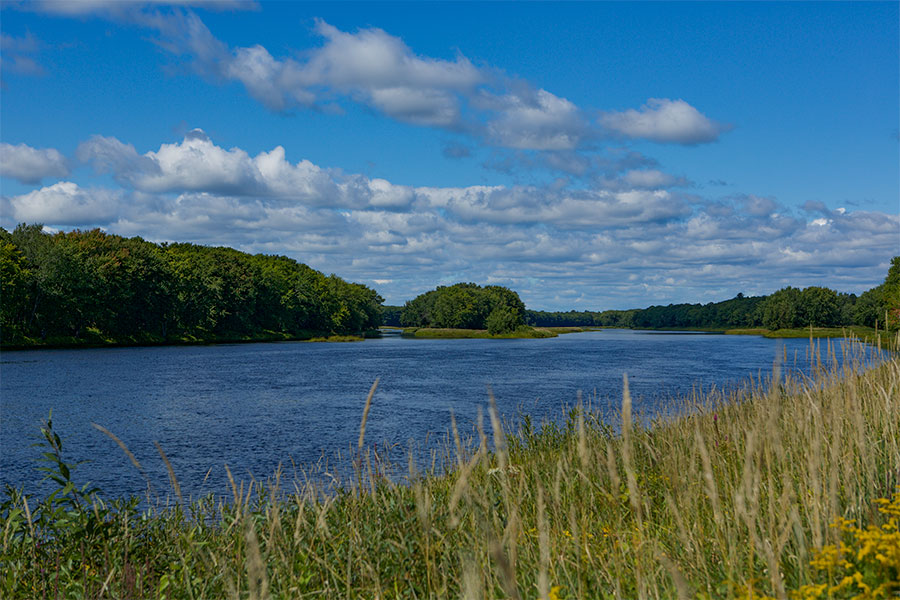 The Penobscot river outside of Greenbush