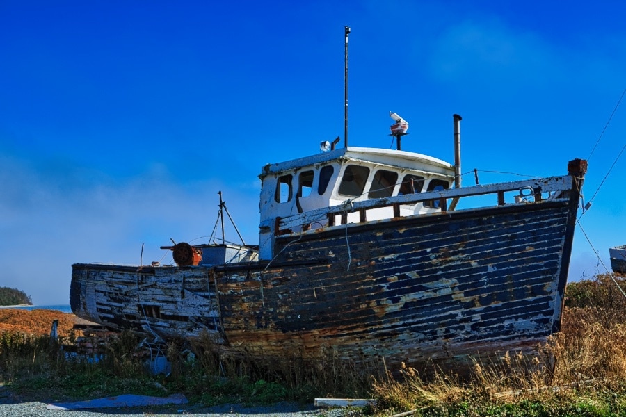 Old fishing boat