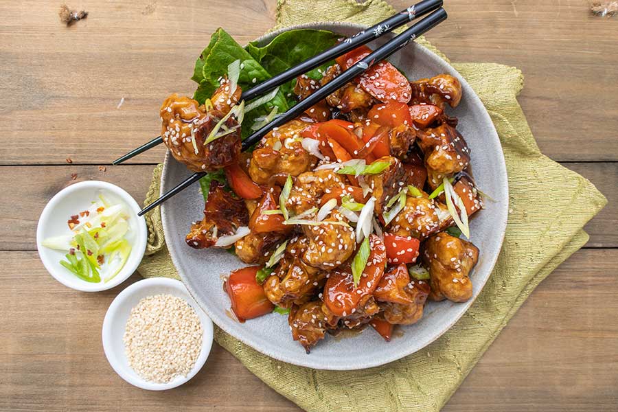 Kung Pao Cauliflower, gluten freee Kung Pao Cauliflower, gluten free