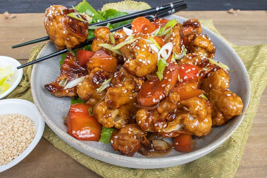 Kung Pao Cauliflower, gluten free Kung Pao Cauliflower, gluten free