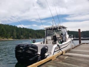 Vancouver salmon charter boat