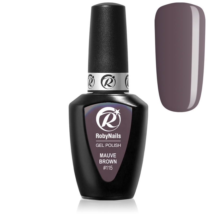 R.N. GEL POLISH MAUVE BROWN