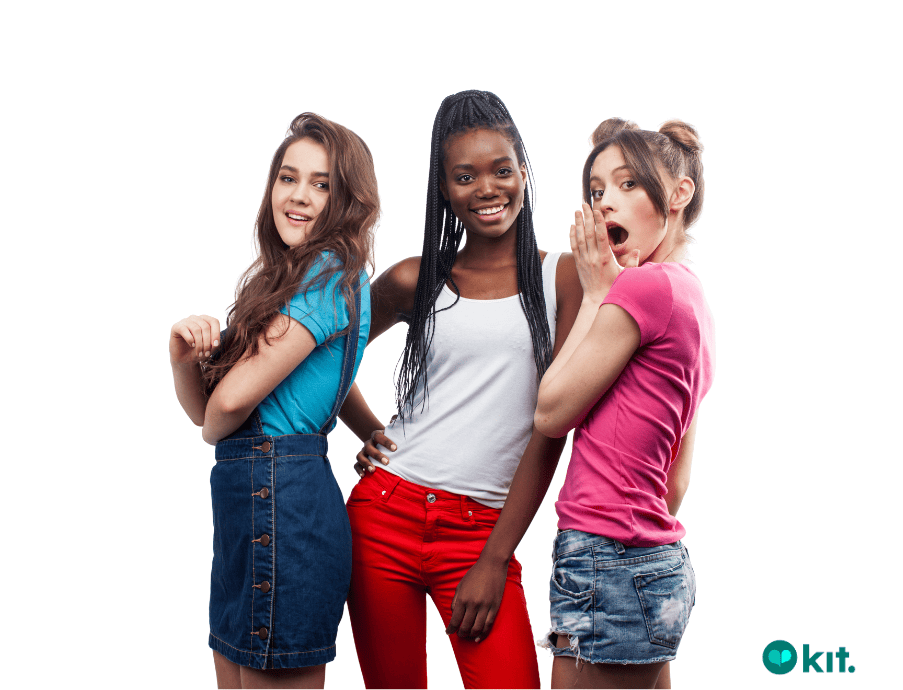 3 teenage girl besties