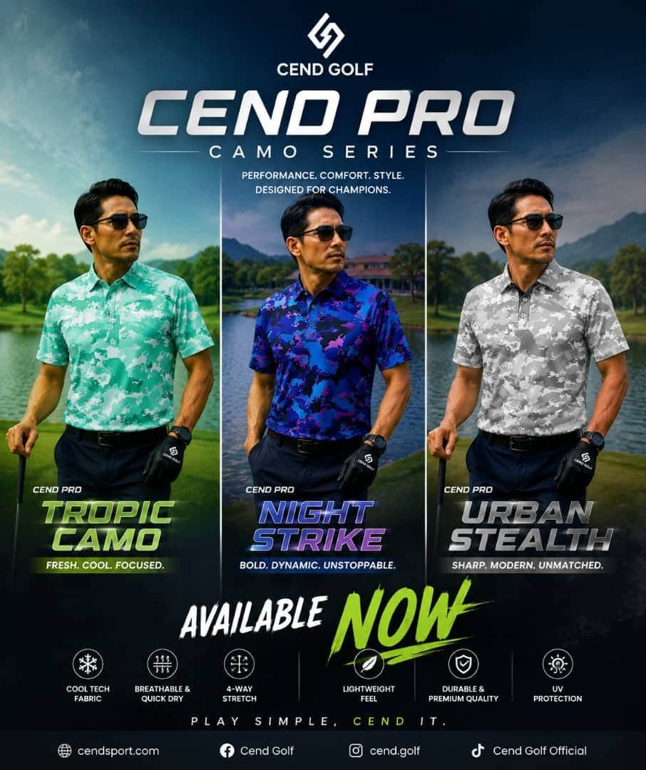CEND GOLF MEN T-SHIRT PRO EDITION (CAMOU SERIES)