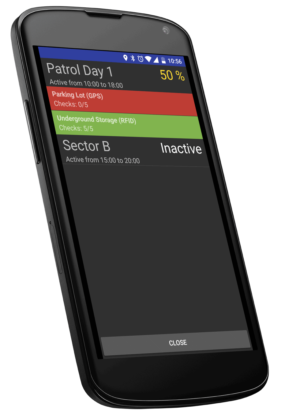 Guard Tour System Mobile Progress