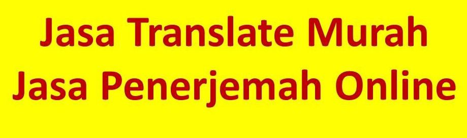 Jasa Penerjemah Murah