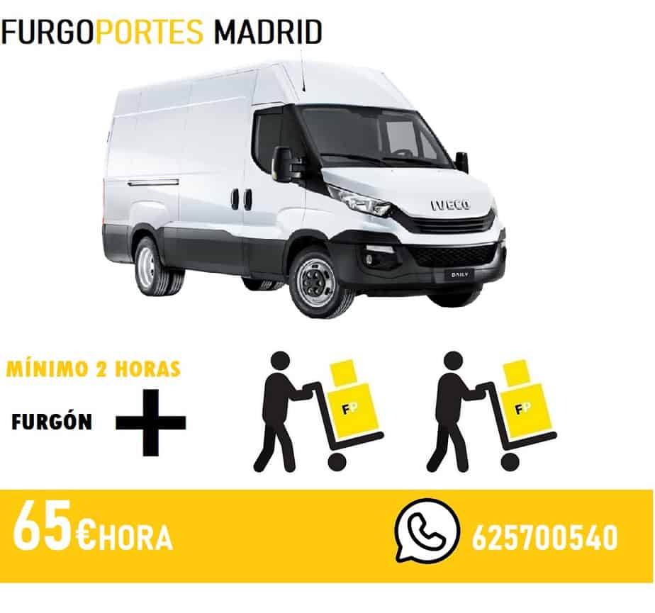 alquiler de furgoneta madrid por horas 2 moso carga y descarga geo