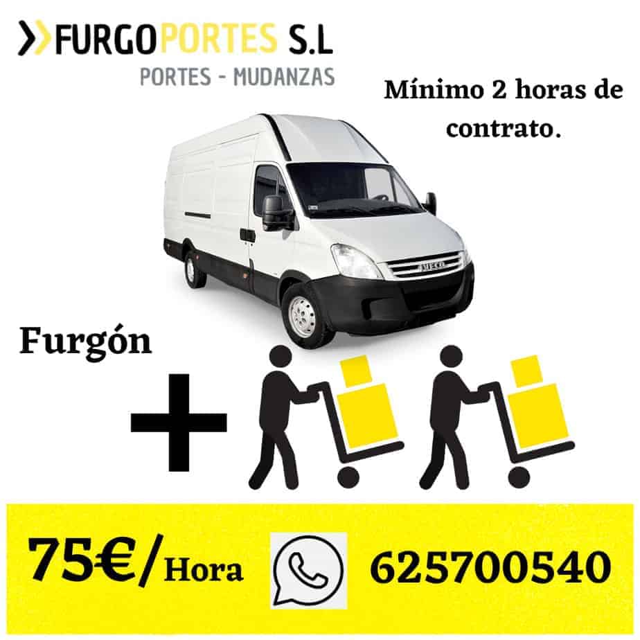 alquiler de furgoneta madrid por horas 2 moso carga y descarga fuenlabrada