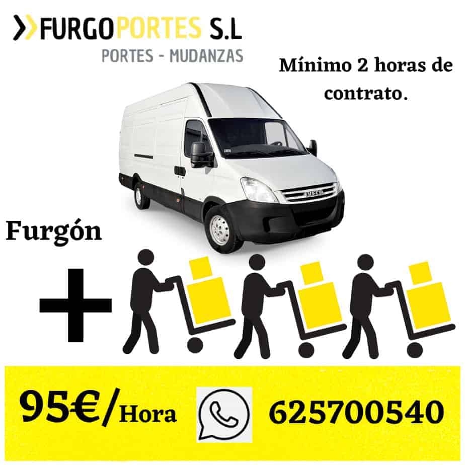 alquiler de furgoneta madrid por horas 3 moso carga y descarga San Sebastian de los Reyes
