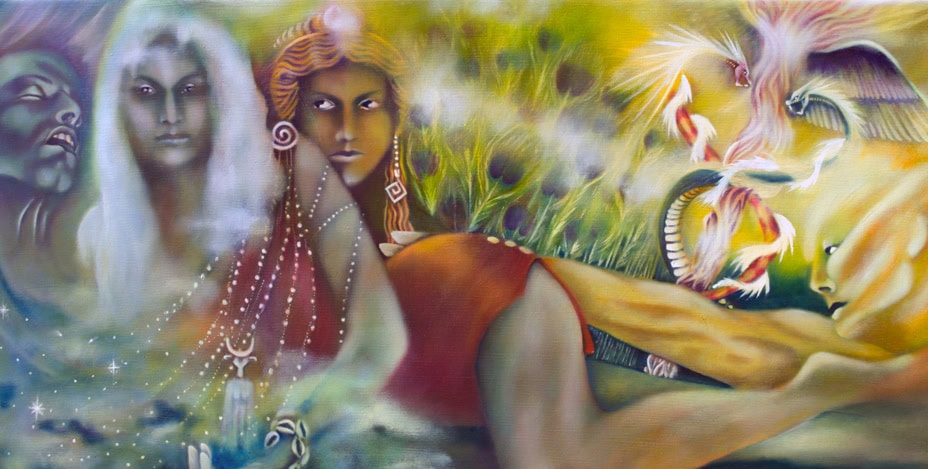 Io Tells Her Story Io Zeus. Io was, in Greek mythology, a priestess of Hera in Argos who was seduced by Zeus, who changed her into a heifer to escape detection. His wife Hera sent ever-watchful Argus with 100 eyes to guard her, but Hermes was sent to distract the guardian and slay him.