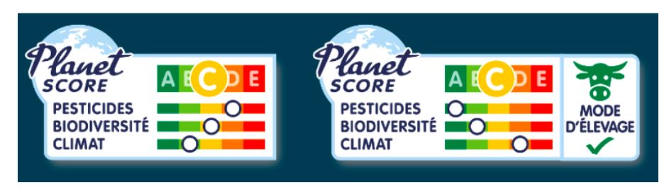 Examples of Planet-score labels.