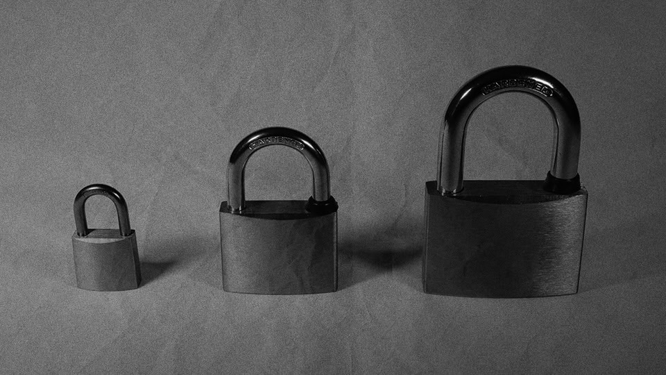 3 locks representing security provided by using a VPN on a Mac.