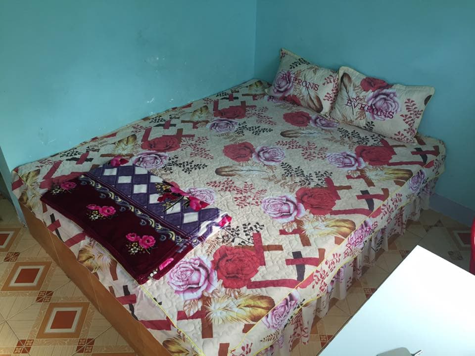 My bed at the Dai Thanh Guesthouse