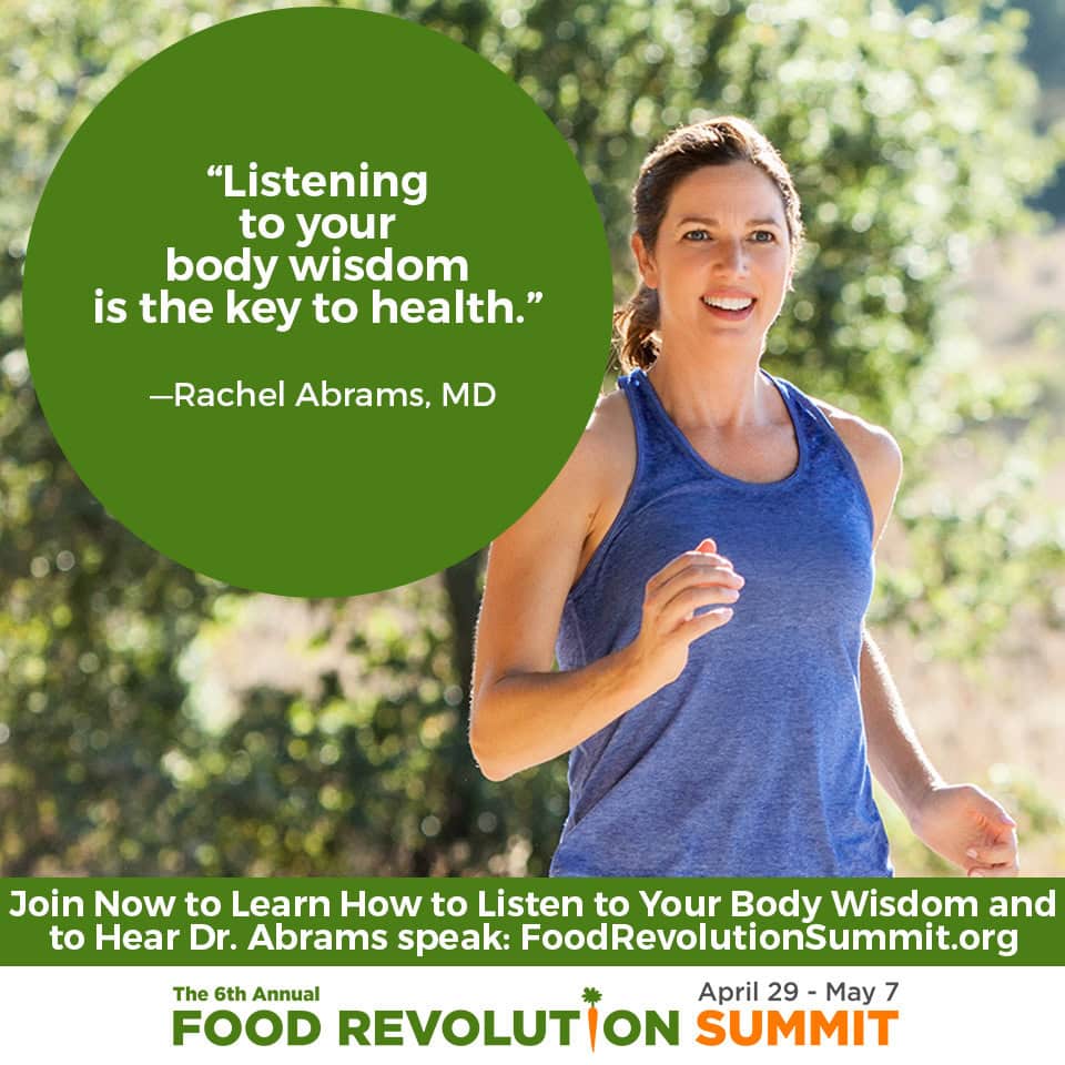 Quote by Rachel Abrams, MD, for the Food Revolution Summit