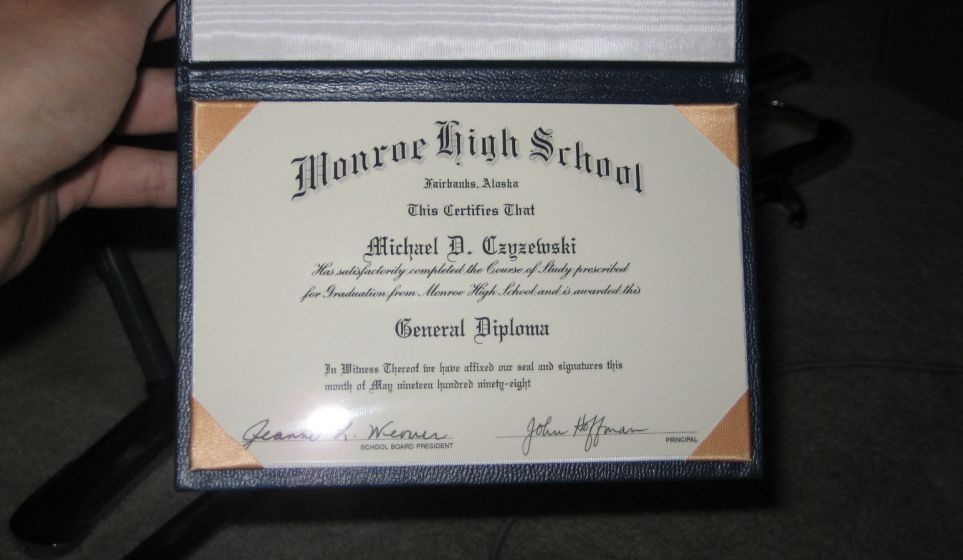 High school diploma translation