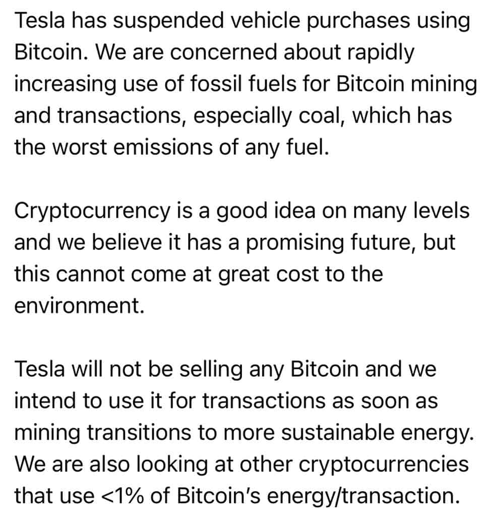 Elon Musk note sur le Bitcoin