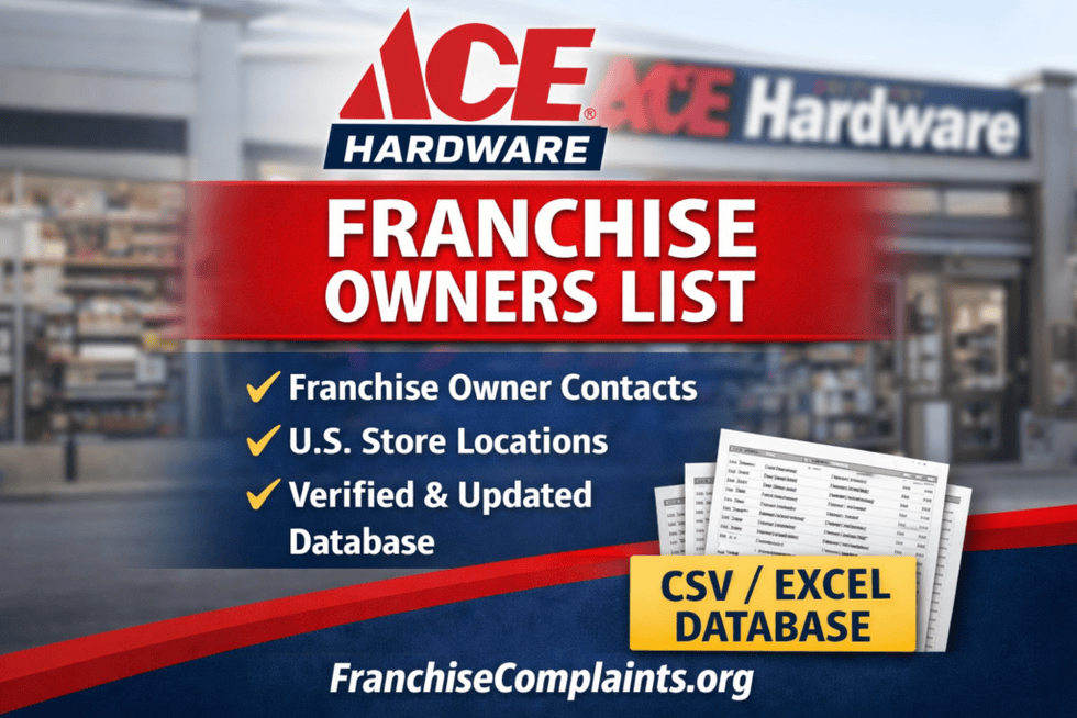 Ace Hardware Franchisee Database