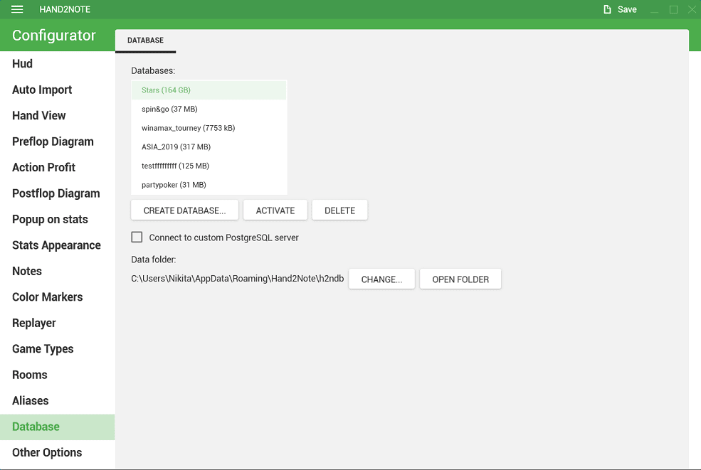 hand2note database