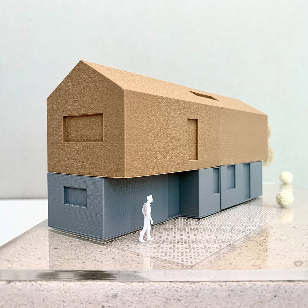 Holzbau, Architektur, Nachhaltigkeit, Bauen, Neubau, Einfamilienhaus, Modell, Architekturmodell