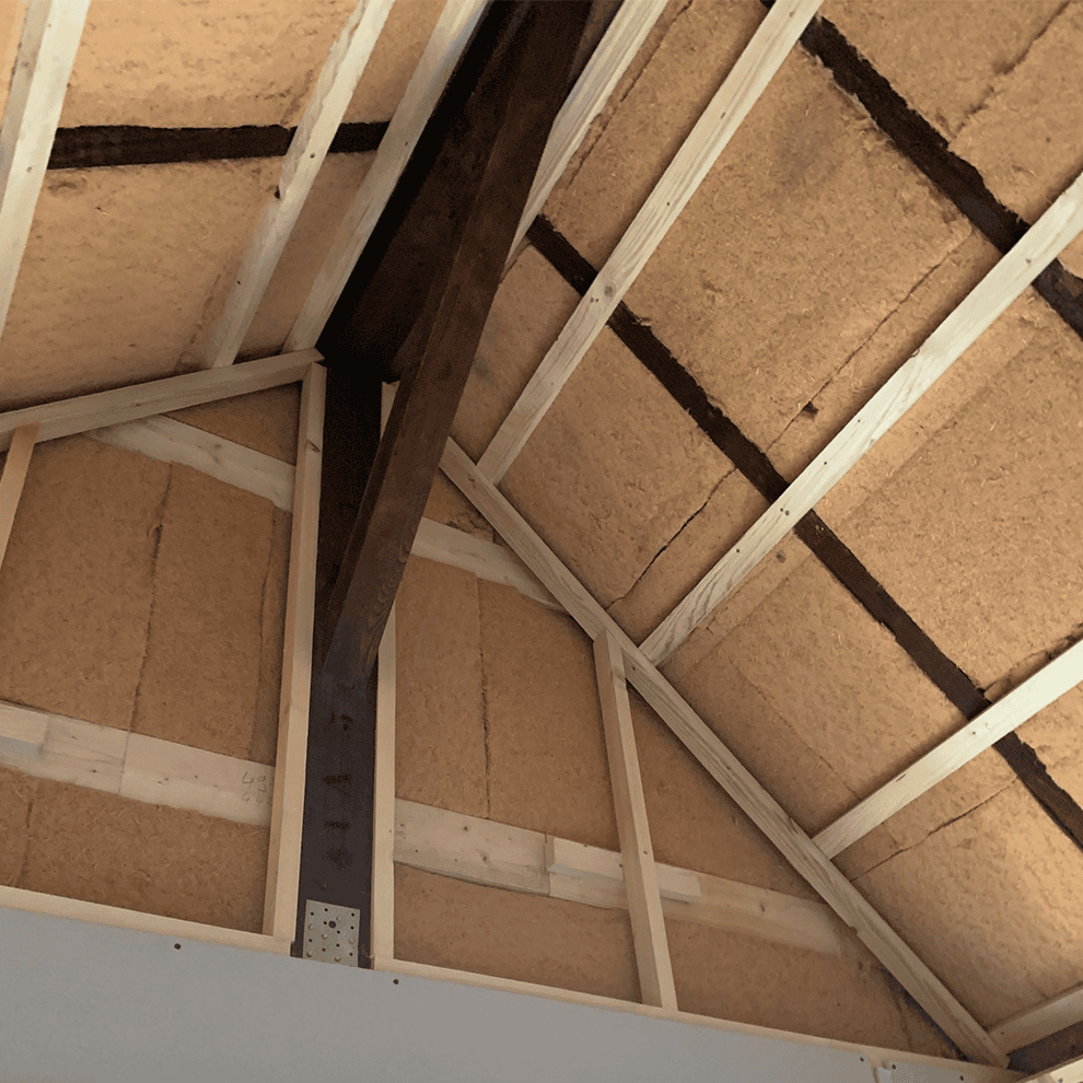 Architektur, Holzbau, Nachhaltigkeit, Neubau, Einfamilienhaus, Bau, Holz, Gaube,Dach, Dachstuhl, Rohbau, Umbau