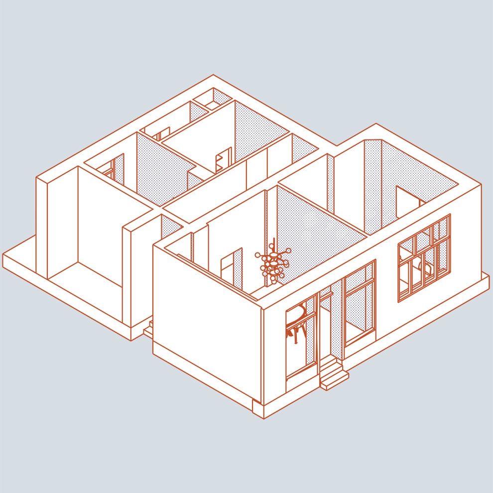 Büro, Innenarchitektur, Architekturbüro, Piktogramm, Grafik, Umbau