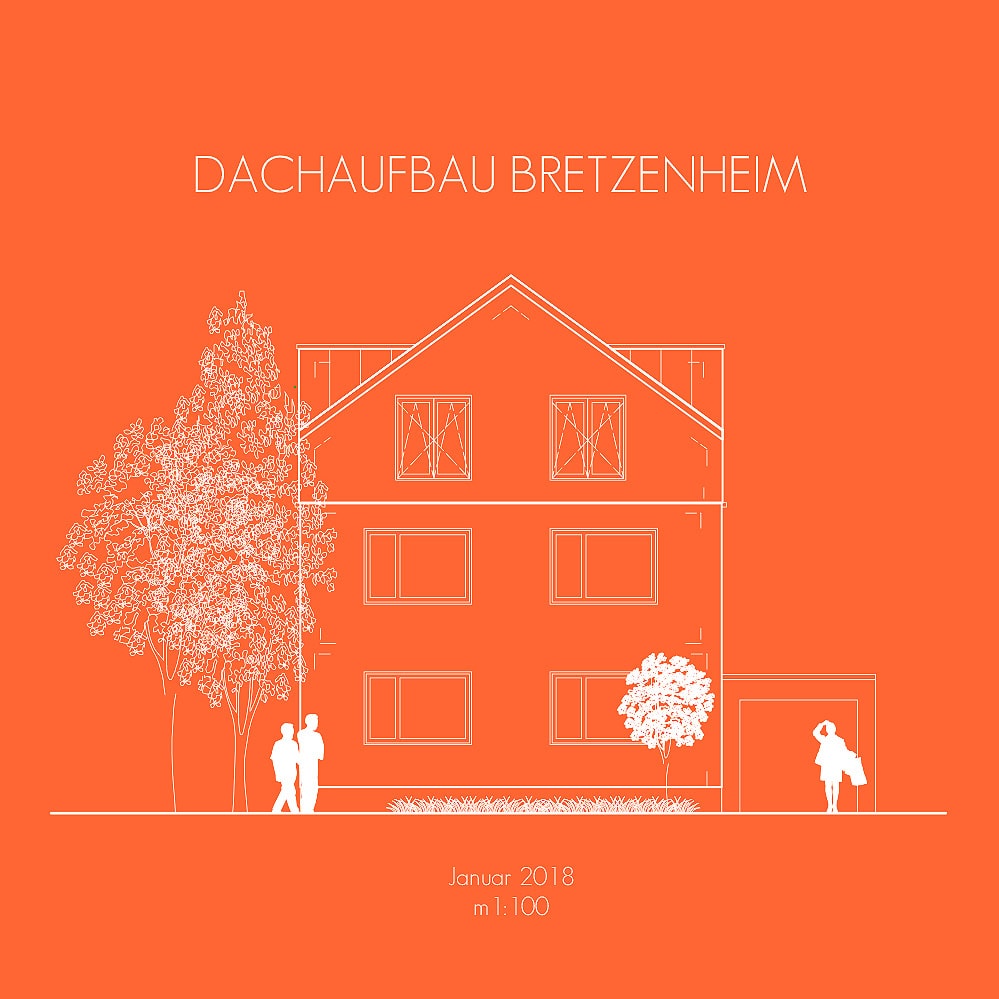 Holzbau, Architektur, Nachhaltigkeit, Bauen, Umbau, Sanierung, Aufstockung; Planzeichnung, Plan, Darstellung