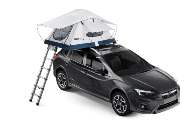 Thule tepui low-pro 3 roof top tent on black SUV