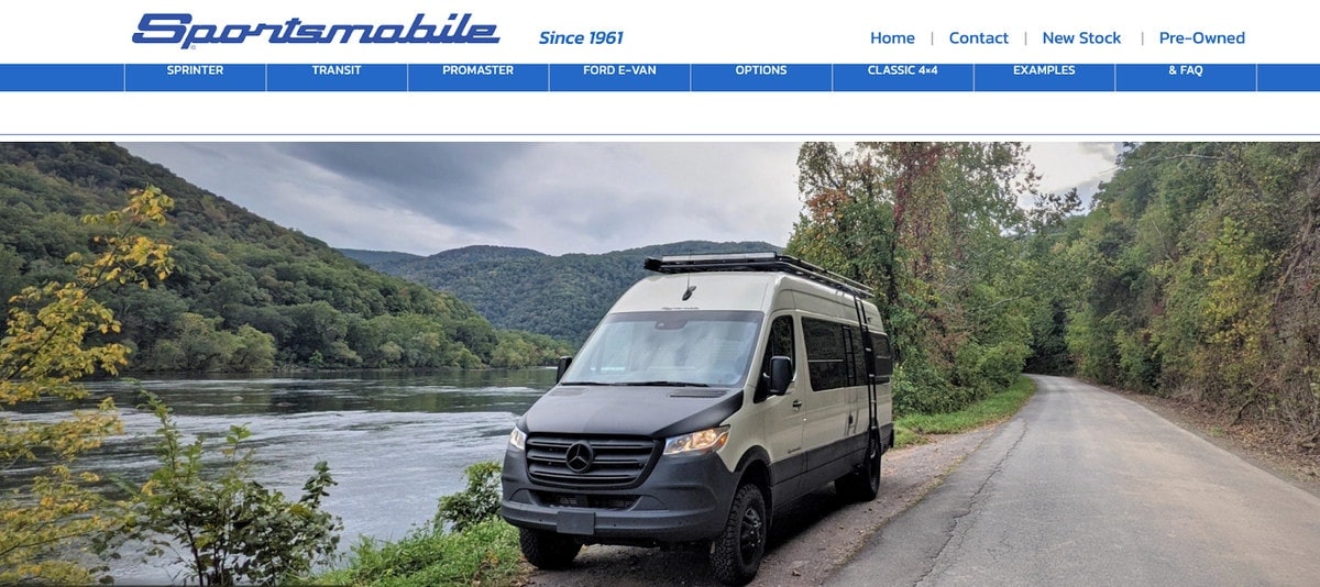 Sportsmobile 4x4 website