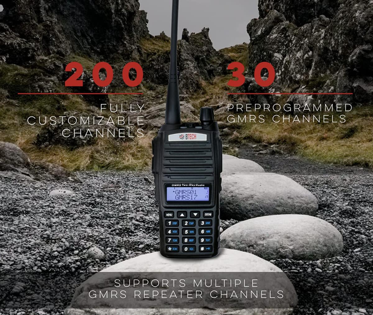 Btech gmrs-v1 gmrs two-way radio