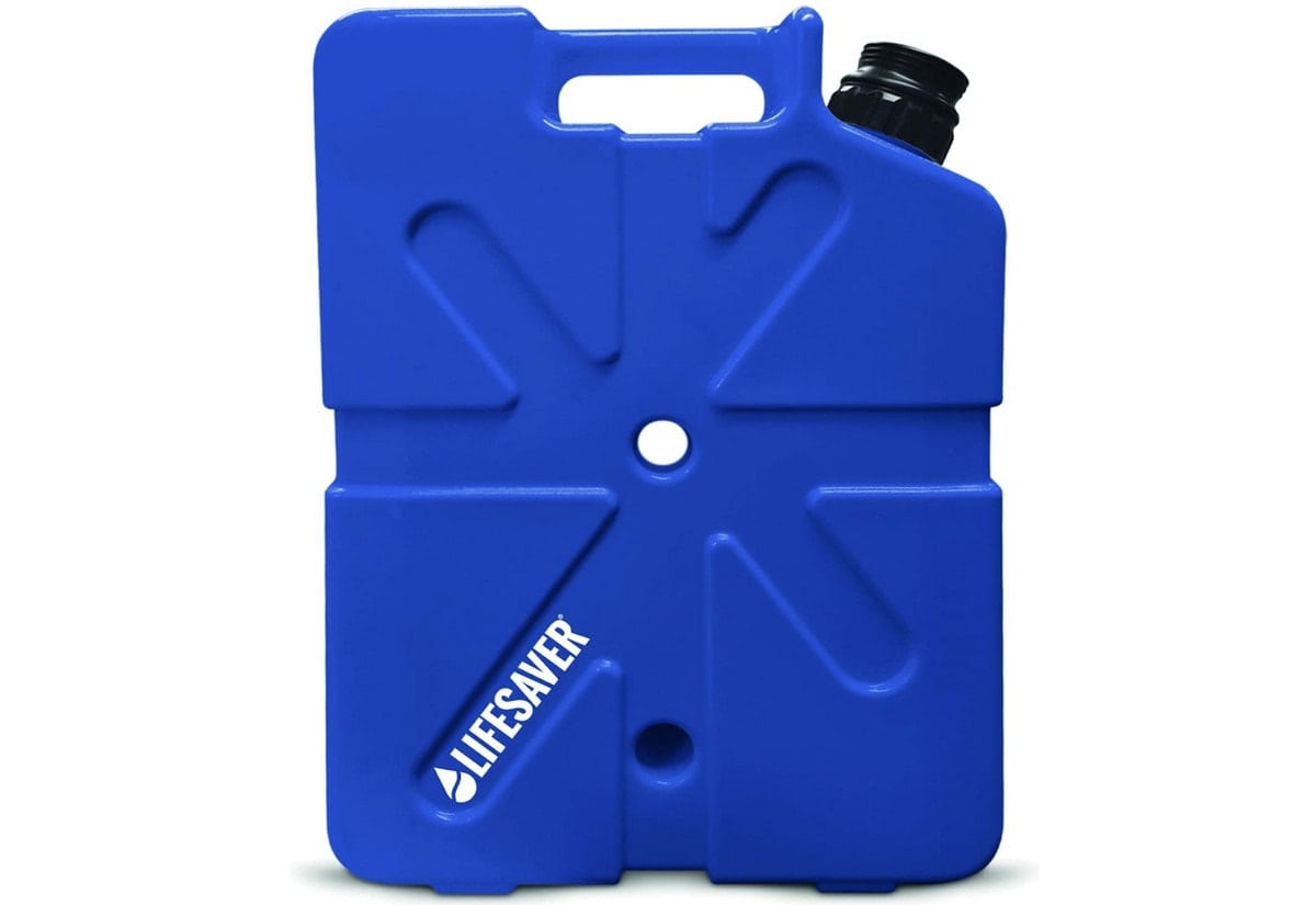 Lifesaver jerry can with water purifier