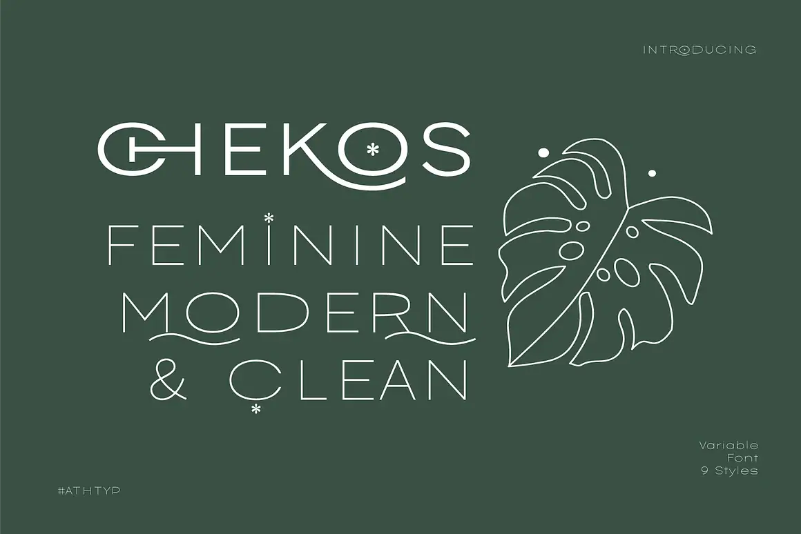 chekos font specimen 1 o 2