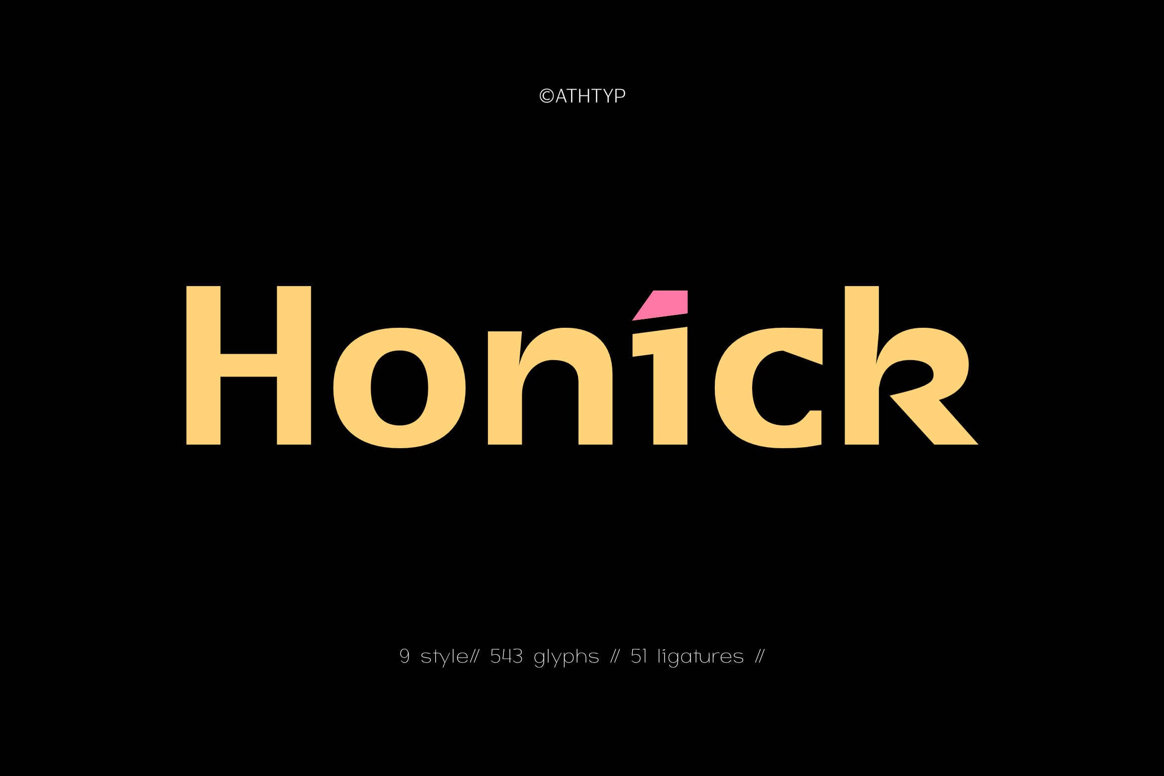 7 Best Modern Sleek Font for Clinical Vitamin Branding 2026 11 HONICK - CLEAN AND MODERN GEOMETRIC SANS