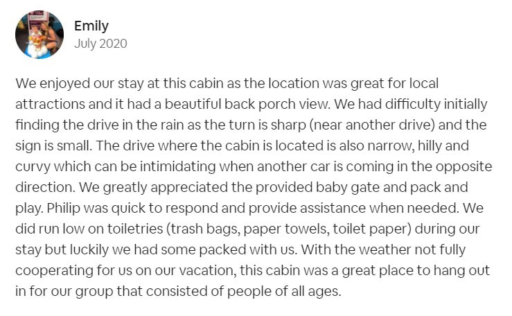 Avada Properties Pigeon Forge cabin review