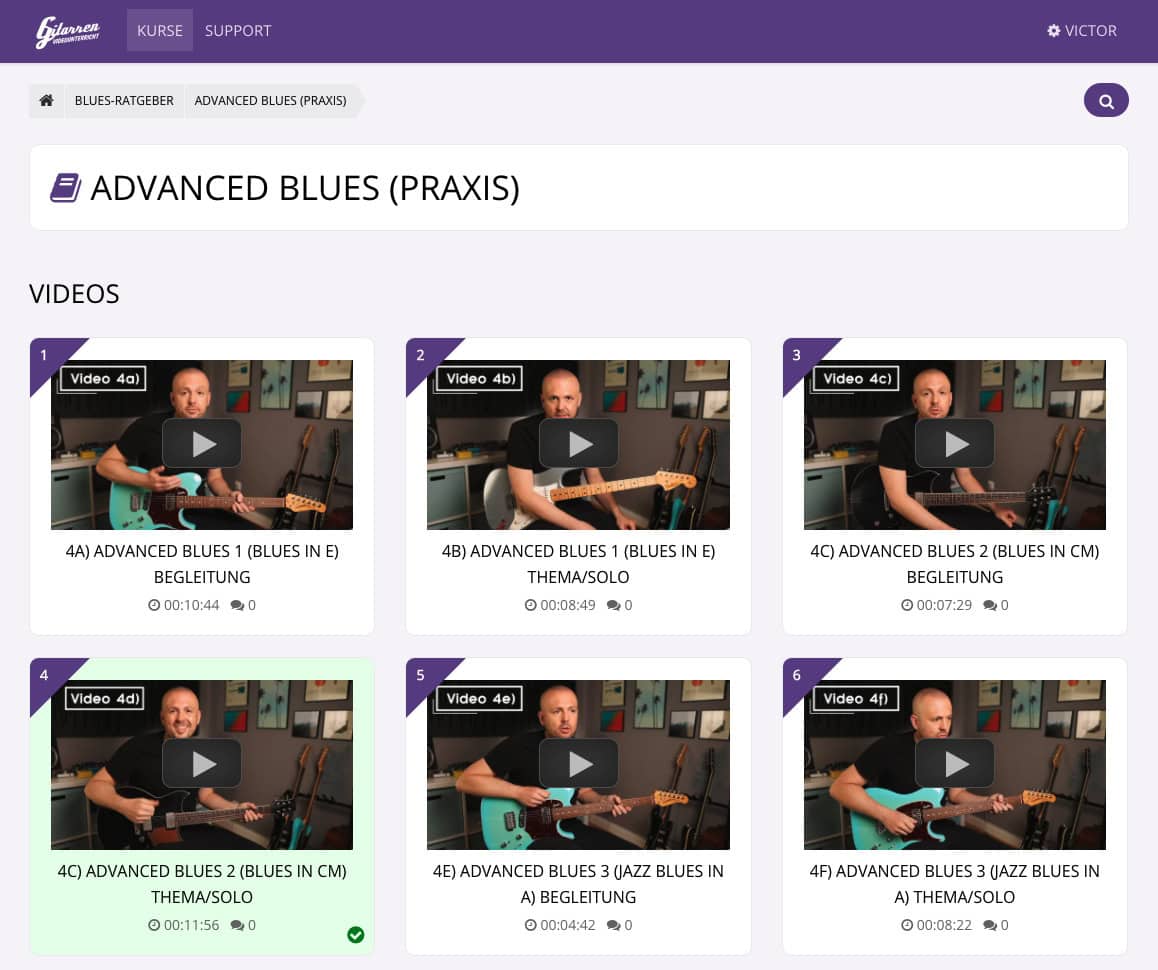 Blues Gitarren Kurs