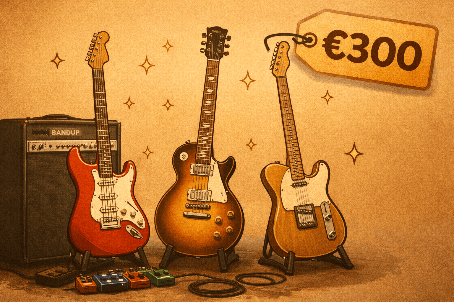Die besten E-Gitarren unter 300 Euro: Top Qualität zum kleinen Preis