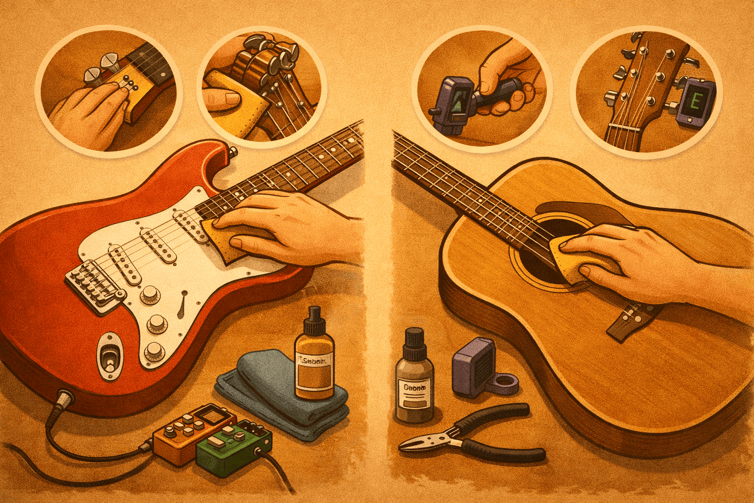 Gitarrenpflege für besseren Sound: Tipps und Tricks zur Reinigung