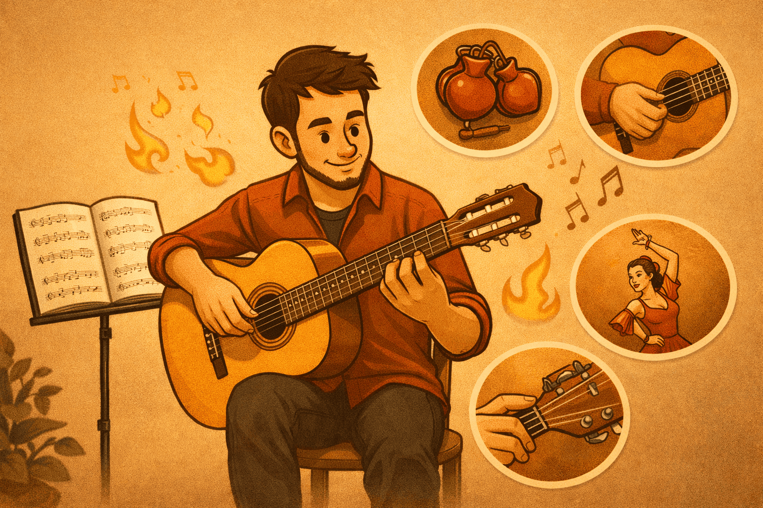 Die Flamenco Gitarre finden und lernen (Kurs und Kaufberatung)