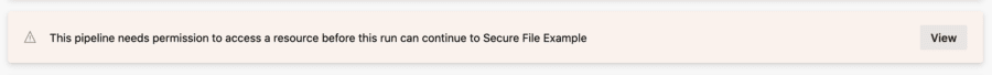 Resource authorization required