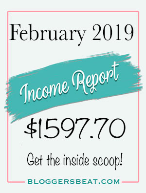 February 2019 Income Report for Blogger's Beat