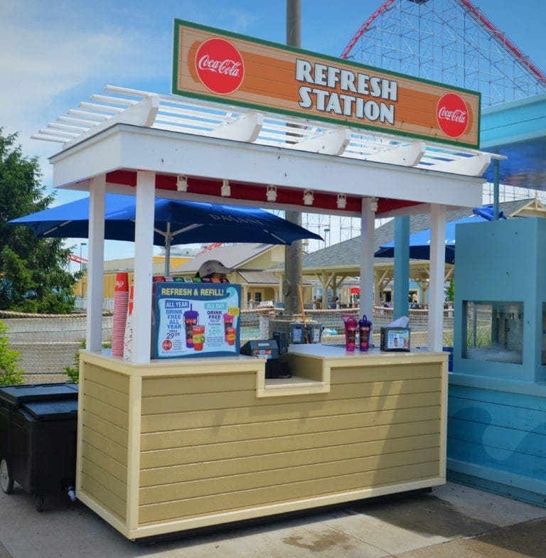 Coca Cola Beverage Cart, Cedar Point - Sandusky Ohio