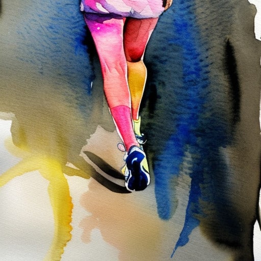 jogger on the right path